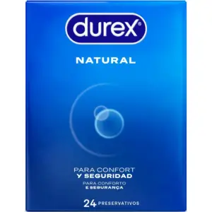 DUREX - Preservativos Natural 24 Unidades Premium y Efectivos