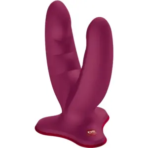 FUN FACTORY - RYDE DILDO DOBLE BURDEOS Profesional y Ergonómico