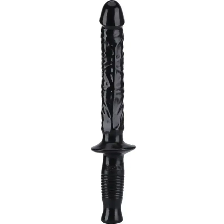 GET REAL - Manhandler 37 cm Negro | Dildo Clásico Premium