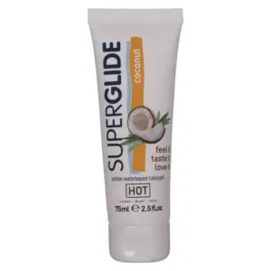 HOT - Superglide Lubricante Comestible Coco 75ml - Experiencia Tropical