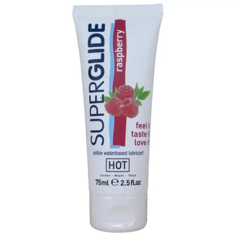 HOT - Superglide Lubricante Comestible Frambuesa 75ml Premium