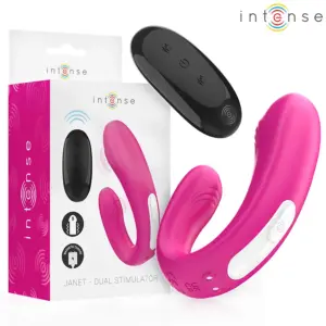 INTENSE - Estimulador y Vibrador Dual Rosa con Control Remoto