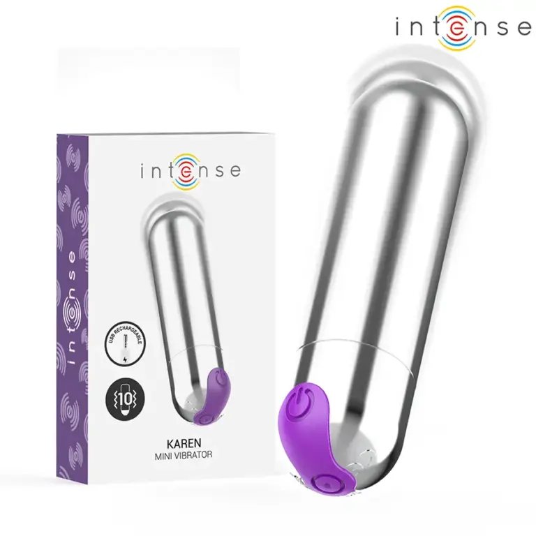 INTENSE - Mini Bala Vibradora Recargable 10 Modos Placer