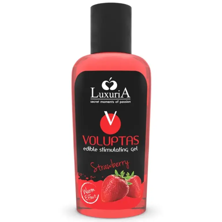 INTIMATELINE - Voluptas Gel Masaje Comestible Efecto Calor Fresa 100 ML