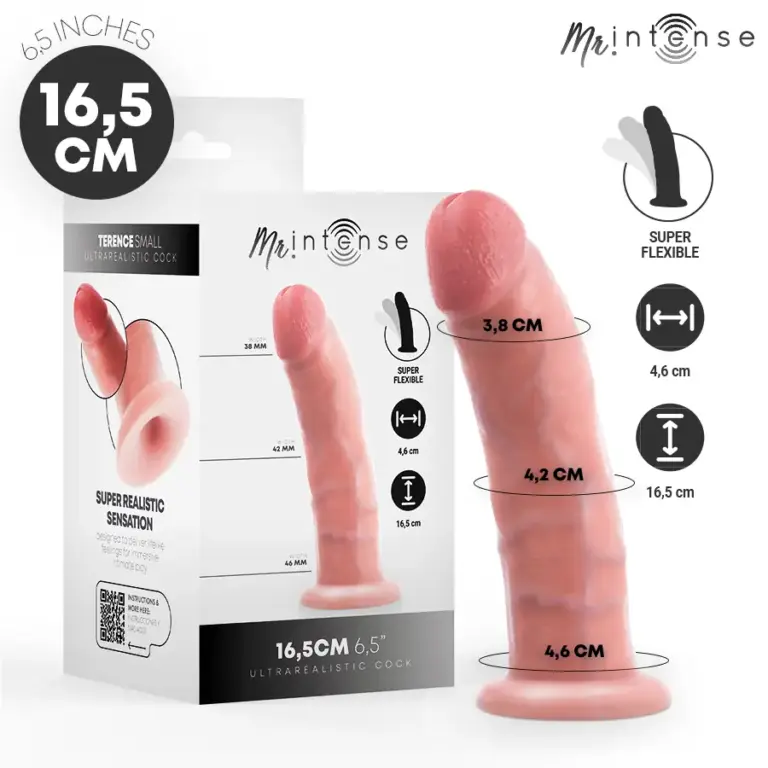 MR INTENSE - Terence Small Dildo Realista Compacto 16.5 cm