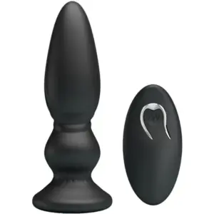 MR PLAY - Vibrador Control Remoto Anal Plug Negro Premium
