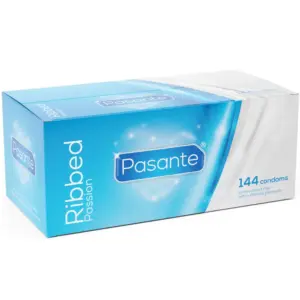 PASANTE - Preservativos Ribbed Passion Premium 144 Unidades