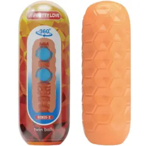 PRETTY LOVE - Masturbador Masculino Naranja Profesional y Ergonómico