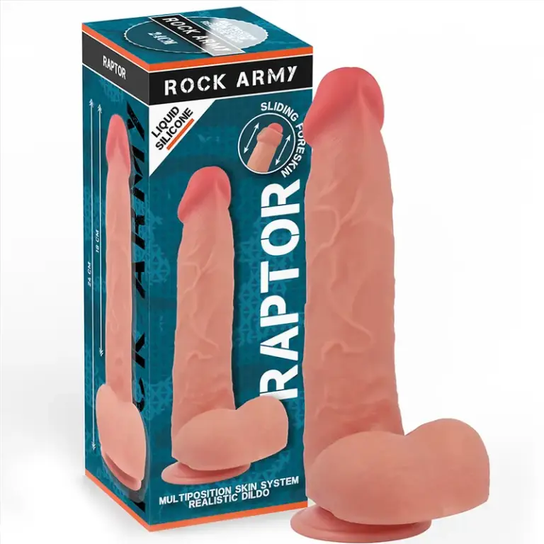 ROCKARMY - Dildo Realista 24cm de Silicona Premium