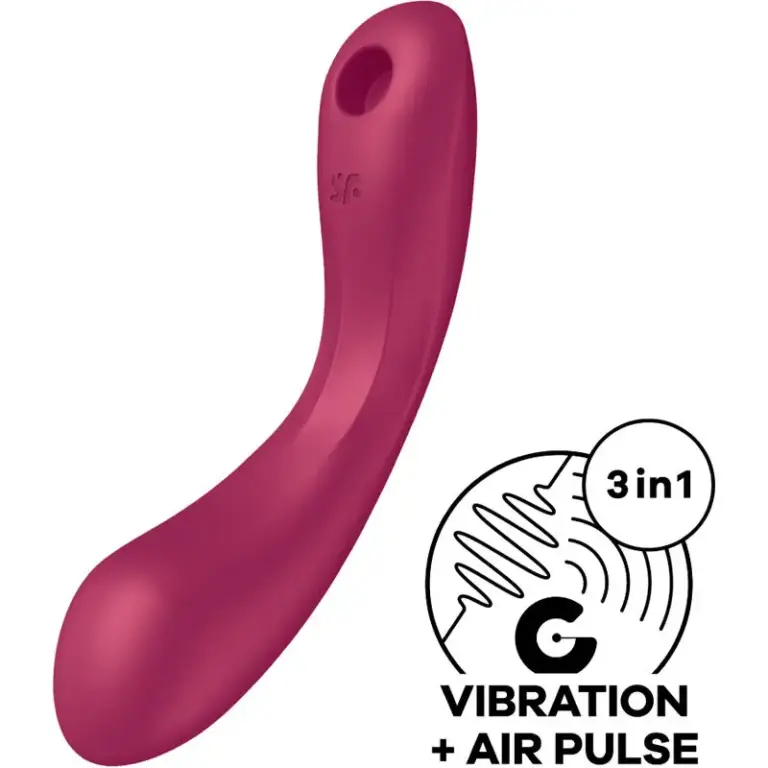 Satisfyer - Curve Trinity 1 Succionador Premium Rojo