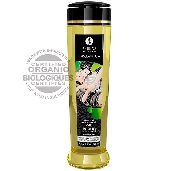 SHUNGA - Aceite de Masaje Orgánico Natural 240 ML Premium