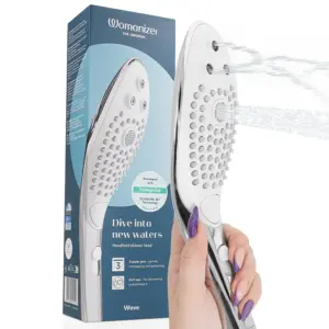 WOMANIZER - Wave Cabezal Ducha Estimulador Clítoris Premium Plateado