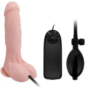 BAILE - DILDO REALÍSTICO VIBRADOR INFLABLE PREMIUM 18.8 CM