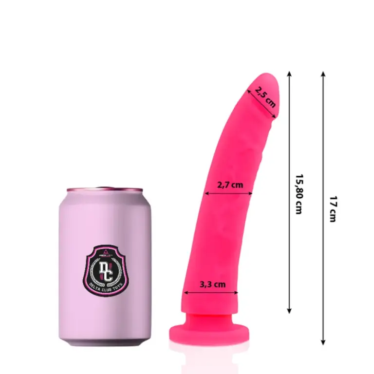 DELTA CLUB - Dildo Realista Rosa Premium Silicona Médica 17 cm - vista principal