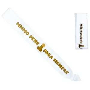 DIVERTY SEX - Banda Blanca Pene Metalizado Original y Divertida