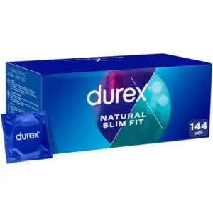 DUREX - Preservativos Natural Slim Fit 144 Unidades Premium