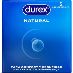 DUREX - Preservativos Natural 3 Unidades | Comodidad Premium