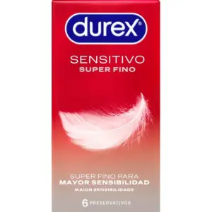 DUREX - Sensitivo Súper Fino Preservativos Premium 6 Unidades