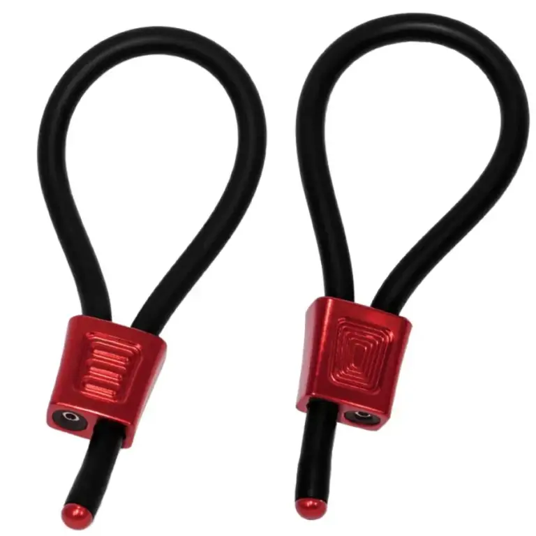ELECTRASTIM - Anillos de Pene Ajustables Premium Rojo - vista principal