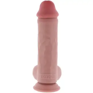 GET REAL - PENE REALÍSTICO DELUXE CON TESTÍCULOS EXTRA GRUESO 28 CM