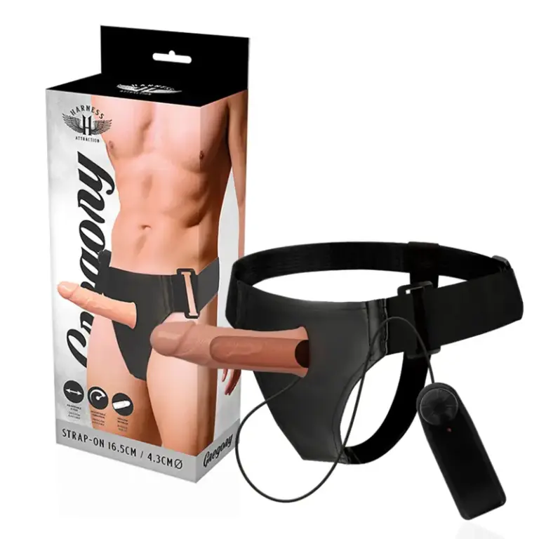 Harness Attraction - Arnés Hueco Gregory con Vibrador Premium 16.5 cm