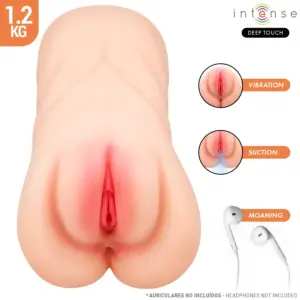 INTENSE DEEP TOUCH - KRISTA MASTURBADOR ANO Y VAGINA CON EFECTO SUCCIÓN, VIBRACIÓN Y VOZ 1.2 KG
