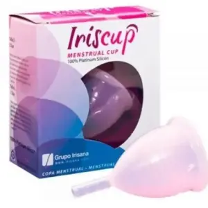 IRISCUP - Copa Menstrual Rosa Grande + Bolsa Esterilizadora GRATIS