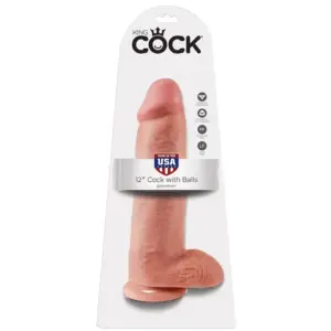 KING COCK - 12 PENE REALÍSTICO NATURAL 30.48 CM
