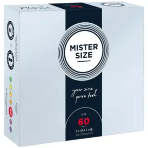 MISTER SIZE - Preservativos XL 60 mm Premium para Placer