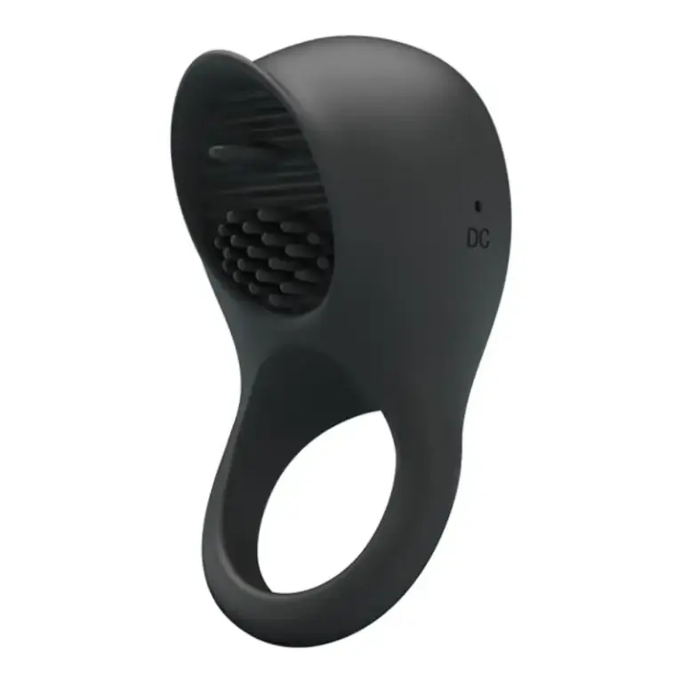 Pretty Love - Anillo Vibrador Pene Negro Premium