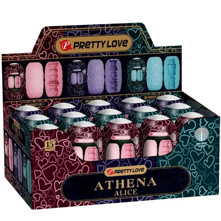 PRETTY LOVE - Athena Alice Pack 15 Masturbadores Masculinos Originales