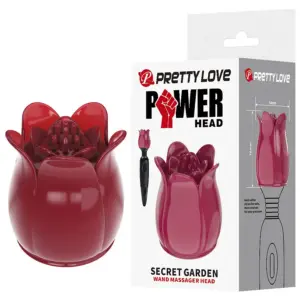 Pretty Love - Cabezal Masajeador Rosa Premium para PowerWand