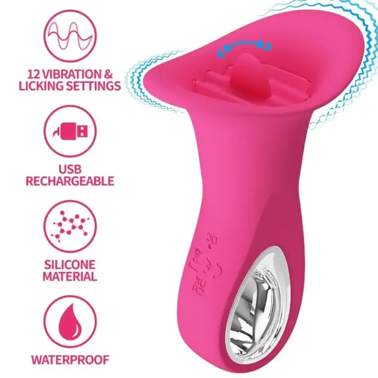 PRETTY LOVE - Vibrador Oral Clyde con 12 Modos Potentes