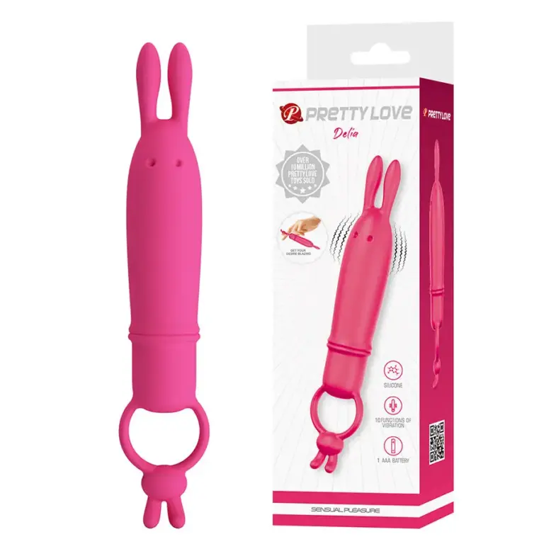 PRETTY LOVE - Vibrador Rabbit Premium con Anillo Sujeción