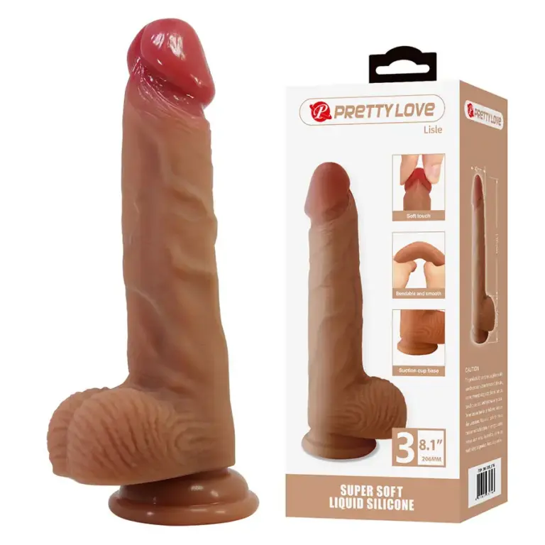 PRETTY LOVE - Dildo Realista 20.6 cm con Ventosa Premium