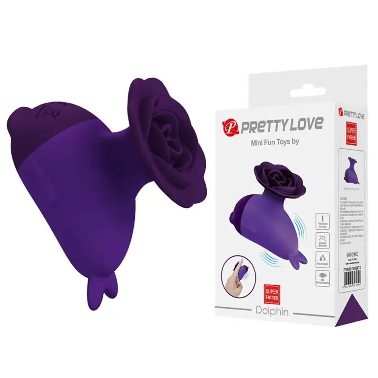 Pretty Love - Mini Vibrador Dolphin Premium con Sujeción - vista principal