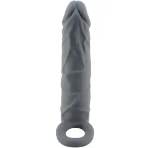 Pretty Love - Funda de Pene Realística Gris Oscuro Premium