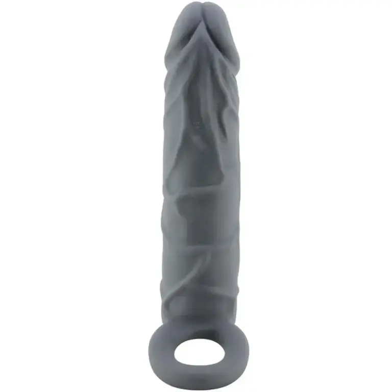 Pretty Love - Funda de Pene Realística Gris Oscuro Premium - vista principal