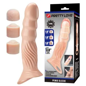 PRETTY LOVE - Funda para Pene Texturizada Premium con Extensores