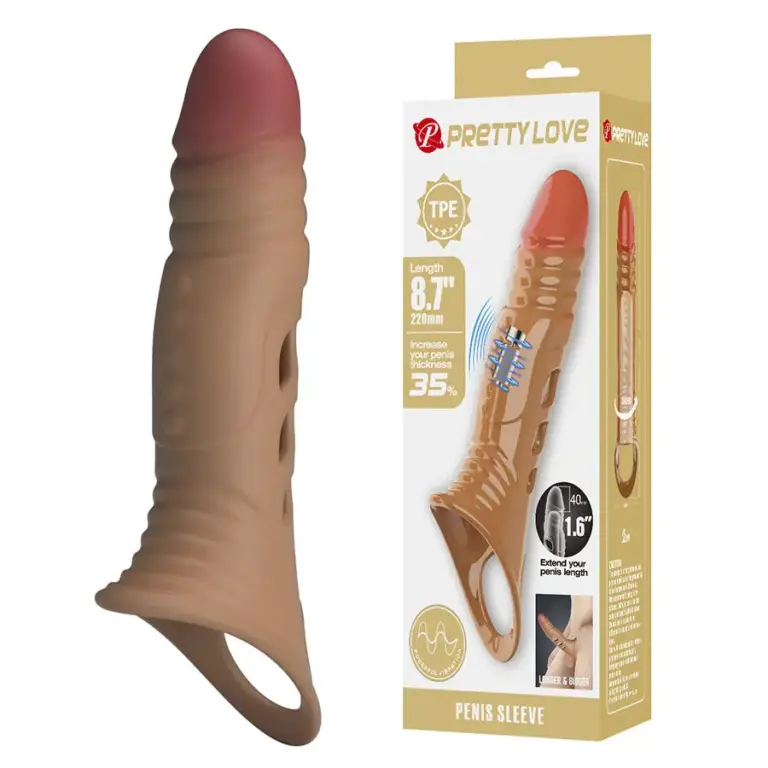 PRETTY LOVE - Funda para Pene Vibrante Premium y Realista
