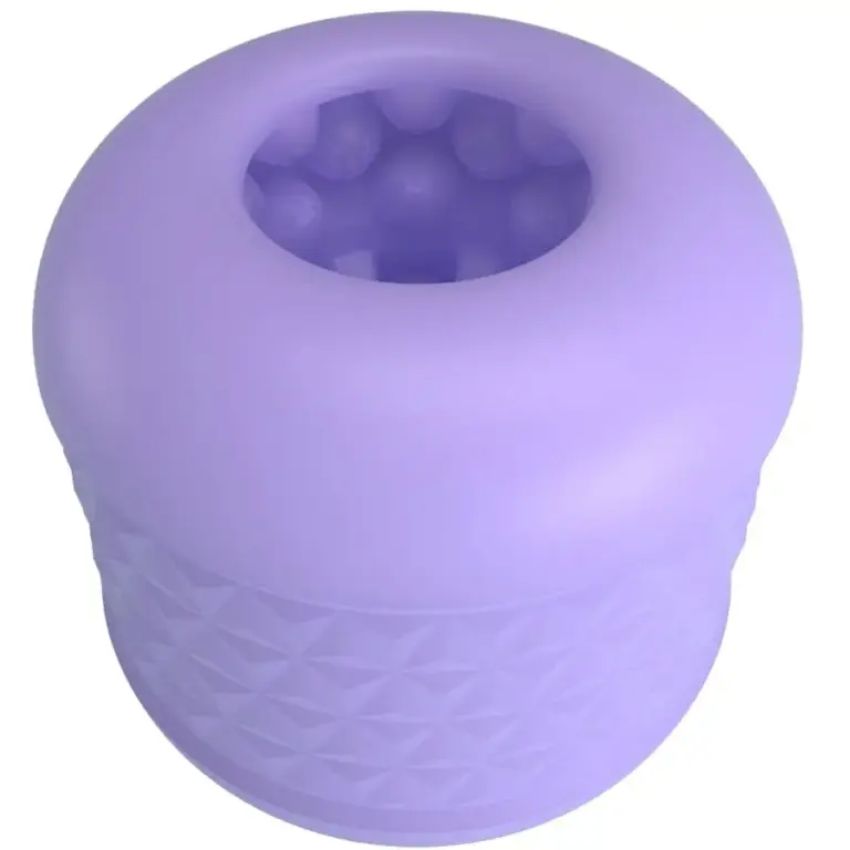 PRETTY LOVE - Masturbador Masculino Morado Premium con Doble Entrada