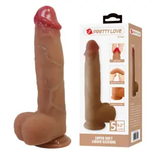 PRETTY LOVE - Dildo Realista con Ventosa Premium 23.5 cm
