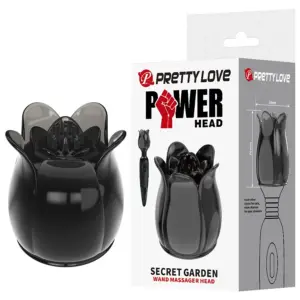 Pretty Love - Cabezal Masajeador Negro Original y Ergonómico