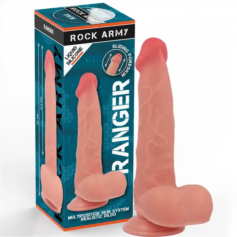ROCKARMY - RANGER DILDO REALISTA DUAL DENSITY LIQUID SILICONE 22 CM -O- 3.6 CM - vista principal