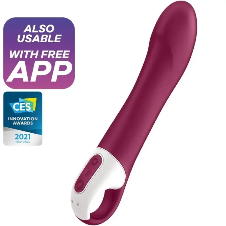 SATISFYER - BIG HEAT VIBRADOR PUNTO G Premium y Caliente