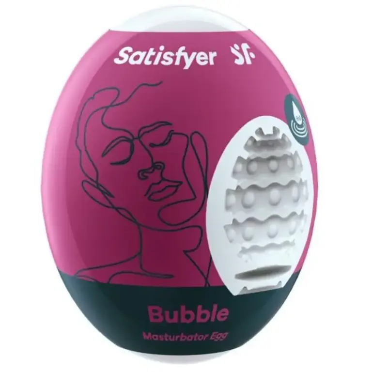 SATISFYER - Huevo Masturbador Bubble Hydro-Active Premium