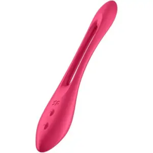 SATISFYER - Elastic Joy Vibrador Rojo Flexible y Potente