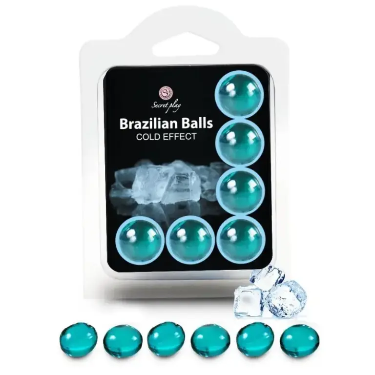 SECRETPLAY - Set 6 Brazilian Balls Efecto Frío Profesional