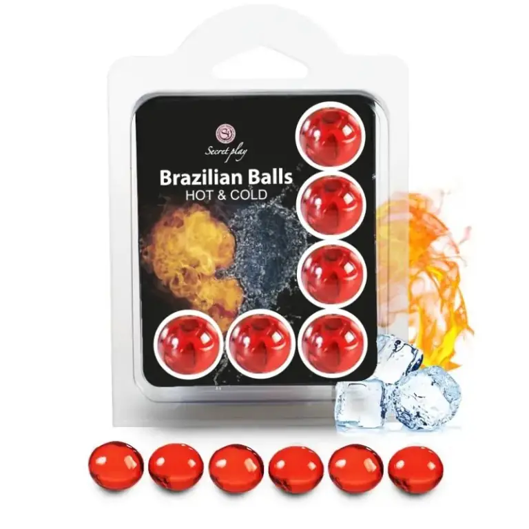 SECRETPLAY - Set 6 Brazilian Balls Efecto Frío y Calor Original