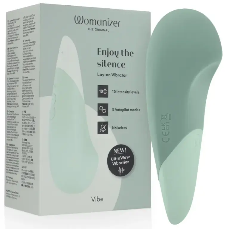 WOMANIZER - VIBE VIBRADOR LAY-ON SILENCIOSO VERDE CLARO